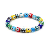 Colorful Evil Eye Bead Bracelet for Women Girls BD472