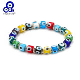 Colorful Evil Eye Bead Bracelet for Women Girls BD472