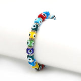 Colorful Evil Eye Bead Bracelet for Women Girls BD472