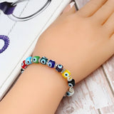 Colorful Evil Eye Bead Bracelet for Women Girls BD472