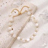 Women Pearl Bracelet Chain Pull Bracelet Surprise Gift