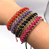 Adjustable Braided Chain Cords Bracelets Shipping!!