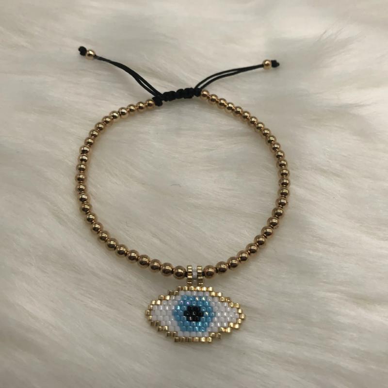 Bohemia Beaded Bracelet Devil's Eye Rice Ball