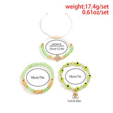 Green Lucky Evil Eye Rope Bracelet Colored Beaded For Women Men