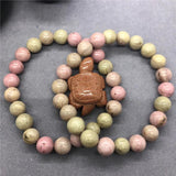 Natural Rhodonite Beads Bracelet GemStone Charms for Girls 6-12mm