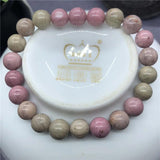 Natural Rhodonite Beads Bracelet GemStone Charms for Girls 6-12mm