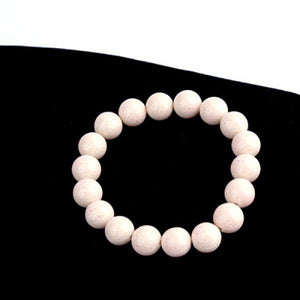 BOJIU Beige Elastic Bracelets: Mixed Ag. Colored Bead Women Casual Strand Bracel