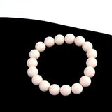 BOJIU Beige Elastic Bracelets: Mixed Ag. Colored Bead Women Casual Strand Bracel