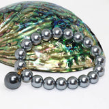South Sea Shell Pearl 10mm Bead Bracelet Elastic Jewelry 7.5in