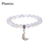 Moonstone Bracelet Natural Stone Bohemian Jewelry Charm Bracelets