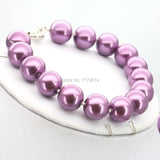 Purple Glass Pearl Beads Bracelet Jewelry Making Women Girls