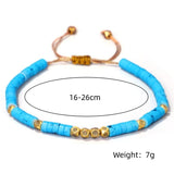 Boho Metal Beads Charm Stone Bracelets Yoga Bangles