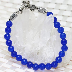 Vintage Stone Bead Bracelet for Women, 7.5 inch