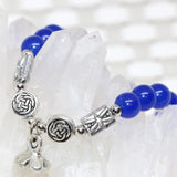 Vintage Stone Bead Bracelet for Women, 7.5 inch