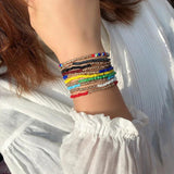 Boho Women Seed Beads Bracelet Beach Style Hand Jewelry