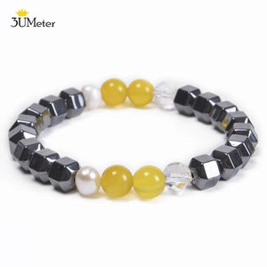 Hematite Beads Bracelet Magnetic Therapy Health Care
