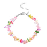 Colorful Stone Resin Necklace Beaded Choker Bohemian Jewelry
