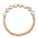 Bohemian Letter Beads Bracelets for Women Initial Charms Jewelry