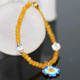 2*4mm Yellow Stone Jades Bracelet for Women B2958
