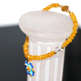 2*4mm Yellow Stone Jades Bracelet for Women B2958