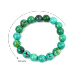 BOJIU Ag. Stone & CZ Pave Bead Chakra Bracelet Classic Howlite Strand