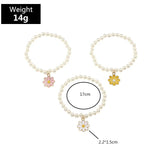 Colorful Daisy Pendant Bracelet Set for Women Girls