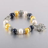 Freshwater Pearl 10-11mm Bracelet Animal Flower Titanium Steel
