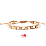 4mm Hematite Stone Bracelet, Braided Healing Balance Bracelet