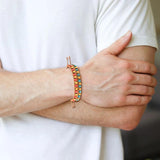 4mm Hematite Stone Bracelet, Braided Healing Balance Bracelet