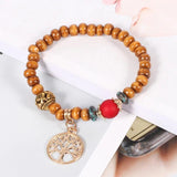 Bohemian Tree of Life Bracelets for Women Bangle Tassel Bead Chains