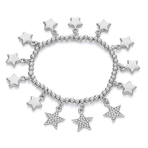 Boho Beads Bracelet for Couples Women Crystal Stars Bracelets & Bangles