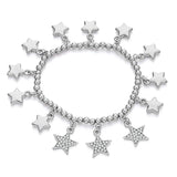 Boho Beads Bracelet for Couples Women Crystal Stars Bracelets & Bangles