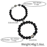 Men Beads Bracelet Natural Stone Distance Heart Magnet Couple Bracelet