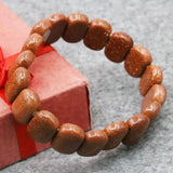 Glass Lucky Stone Bracelet Hand Chain 7inch Women Girls Jewelry Christmas