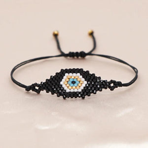 Personalized Devil's Eye Beaded Bracelet