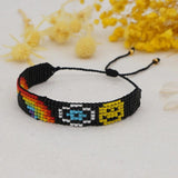 Vintage Smiley Face Rice Bead Bracelet