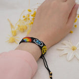 Vintage Smiley Face Rice Bead Bracelet
