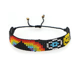 Vintage Smiley Face Rice Bead Bracelet