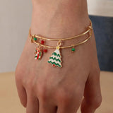 Christmas Snowflake Bells Bracelet Set for Women