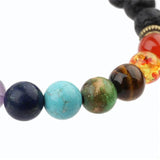 Rainbow Chakras Bracelet Balance Beads Woven Bracelet