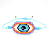 Rice Bead Bracelet Knitted Devil's Eye Graphic Personalized Adjustable Bohemian