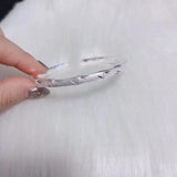 Silver Plated Bamboo Bracelet for Mom's Birthday