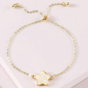 Faux Natural Stone Star Heart Bracelets for Women
