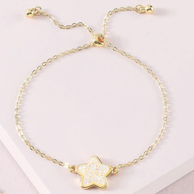 Faux Natural Stone Star Heart Bracelets for Women