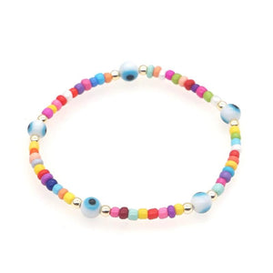 Colorful Evil Eye Beads Bracelets for Women