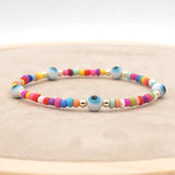 Colorful Evil Eye Beads Bracelets for Women
