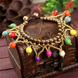 Bohemian Tassel Charm Beaded Bracelet - Multi-layer Wrapped Wristband