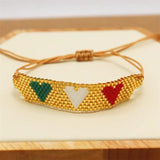 Hand-Woven Beaded Bracelet Love Adjustable Bohemia Unisex