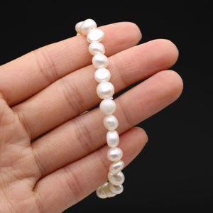 Natural Freshwater Pearl Beads Bracelet Mixcolor Pearls Bangle Jewelry Women
