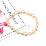 Natural Freshwater Pearl Beads Bracelet Mixcolor Pearls Bangle Jewelry Women